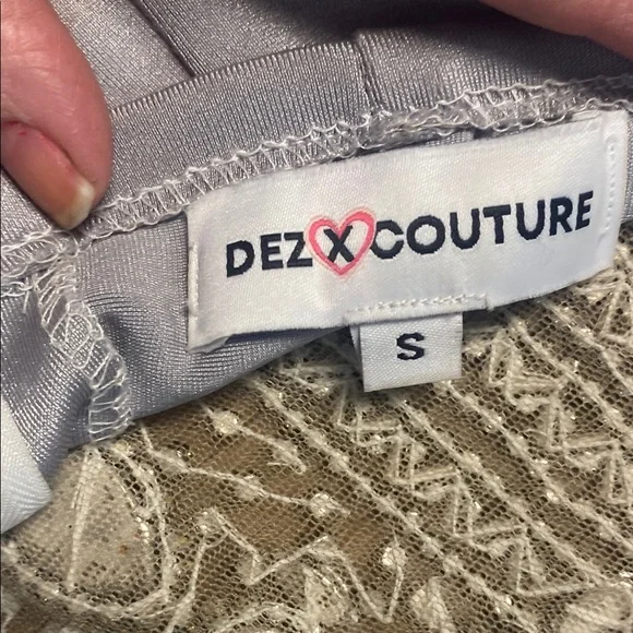 Silver Embellished Halter bedazzled Cocktail Dress - Picture 12 of 17